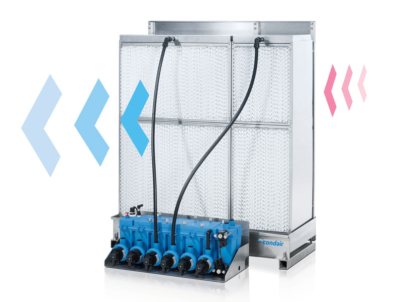 When water evaporates, it uses heat energy from the air during the process. When water evaporates, it uses heat energy from the air during the process.