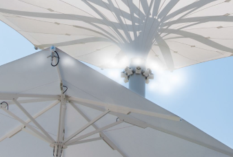 المظلات المزودة بوحدات تبريد بالتبخير
المظلات المزودة بوحدات تبريد بالتبخير